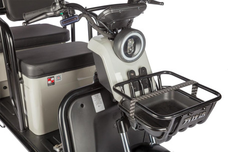 Трицикл электрический Wanshida LC300 60V 1000Вт (серый)
