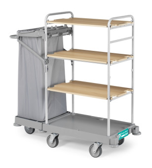 Тележка TTS GREEN HOTEL 901 (4 полки, колеса d125мм)