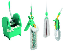 Тележка двухведерная TTS NICK 30 (с боковой ручкой и отжимом TEC)