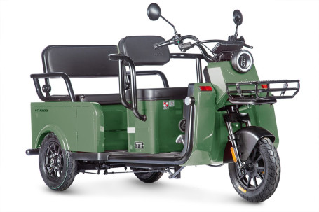 Трицикл электрический Wanshida LC-F200 (60V, 1000W, зеленый) (0000320-3081)