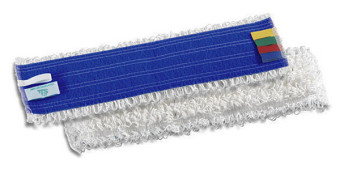 Моп с липучками TTS Microriccio (40х10.5см, микрофибра, белый)