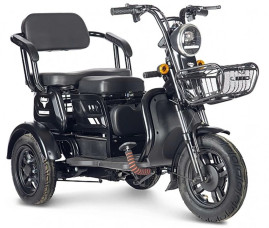 Трицикл электрический Rutrike Бумеранг (черный)