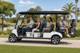Гольф-кар Rutrike Carrier 6 (48V, 3900Вт, белый)
