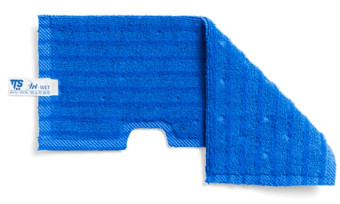 МОП двухсторонний TTS (47х18.5см, микрофибра, для гладк. поверхн, синий)