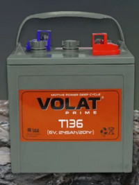 Тяговый аккумулятор VOLAT T136 (6В, 245Ач, AGM)