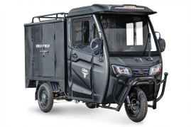 Трицикл электрический Rutrike КАРГО Кабина Универсал 1500 (серый)