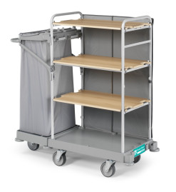Тележка TTS GREEN HOTEL 902 (4 полки, колеса d150мм)