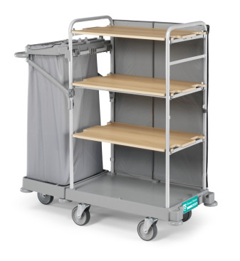 Тележка TTS GREEN HOTEL 902 (4 полки, колеса d150мм)