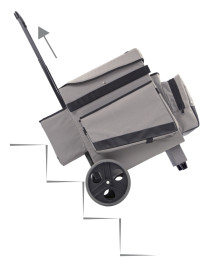 Тележка сервисная TTS (осевые колеса, черно-серый)