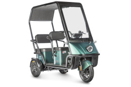 Трицикл электрический Wanshida NIPLA 500 (60V, 1000W, черно-зеленый)