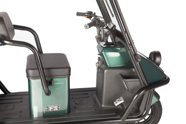 Трицикл электрический Wanshida NIPLA 500 (60V, 1000W, черно-зеленый)