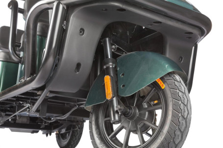 Трицикл электрический Wanshida NIPLA 500 (60V, 1000W, черно-зеленый) (0000296-3084)