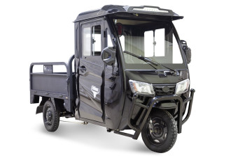 Трицикл электрический Rutrike КАРГО Кабина Универсал 1500 (темно-синий)