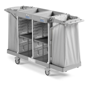 Тележка для отелей TTS MAGIC HOTEL 850B (4 полки, серый)