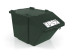 Контейнер мусорный TTS (зеленый, полипропилен, 45л)