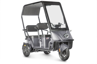 Трицикл электрический Wanshida NIPLA 500 (60V, 1000W, черно-серый)