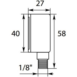 Манометр 16 Bar. 1/8 внеш. R+M 54710