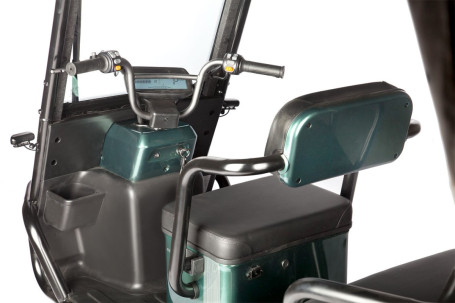 Трицикл электрический Wanshida NIPLA 500 (60V, 1000W, черно-красный) (0000296-3086)