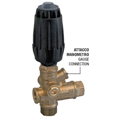 Регулятор давления Mecline VRT3 EASY START (280бар, 40л/мин, 3/8&quot;г-3/8&quot;г, By-pass 3/8&quot;г, отв. маном. 1/4&quot;г)