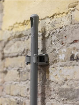 Гигиеничное настенное крепление Vikan (83мм, зажим, серый)