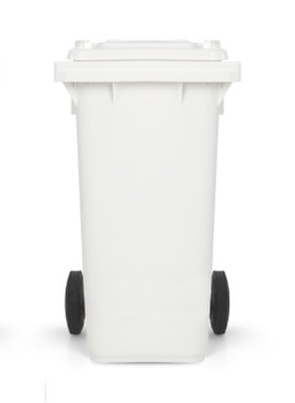 Контейнер TTS для отходов (240л, полиэтилен, с колесами, крышка, белый)