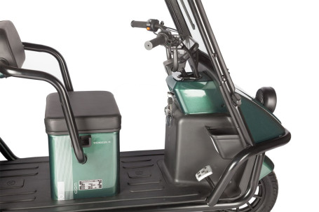 Трицикл электрический Wanshida NIPLA 500 (60V, 1000W, черно-белый) (0000296-3087)