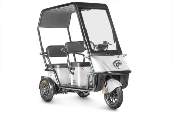 Трицикл электрический Wanshida NIPLA 500 (60V, 1000W, черно-белый)