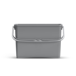 Ведро TTS (8л, с ручкой, серый)