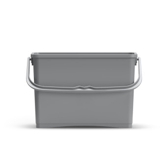 Ведро TTS (8л, с ручкой, серый)