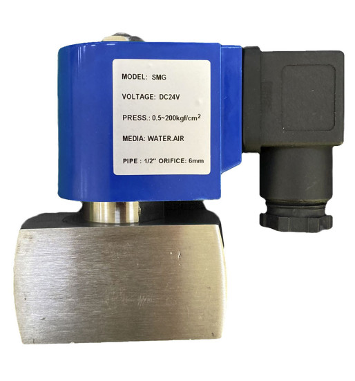 Клапан электромагнитный SMG (200бар, 1/2&quot;г-г, норм.закр, нерж, 24В) TOR