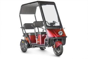 Трицикл электрический Wanshida NIPLA 500 60V 1000Вт (черно-красный)