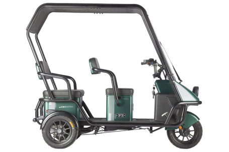 Трицикл электрический Wanshida NIPLA 500 60V 1000Вт (черно-белый)