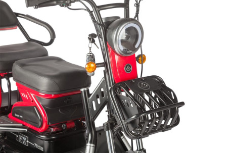 Трицикл электрический Wanshida HOT HATCH 60V 650Вт (черно-красный)