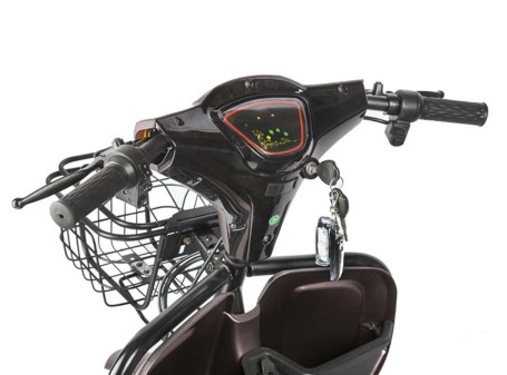 Трицикл электрический Rutrike Вагон (желтый)