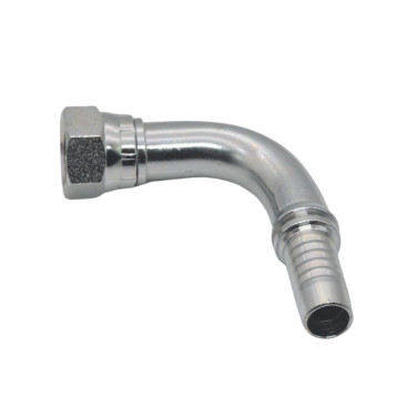 Фитинг высокого давления JIS (DN06, 1/4г, 90гр, оцинк) Robin