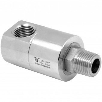 Переходник угловой 1&quot;г-1&quot;ш R+M (275бар, нерж, вращ)