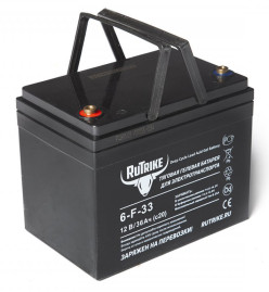 Тяговый аккумулятор RuTrike 6-F-33 (12V, 36A/h, GEL)