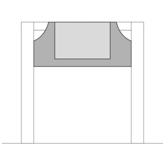 Держатель мопов TTS (40х11см, влаж. дезинфекция)