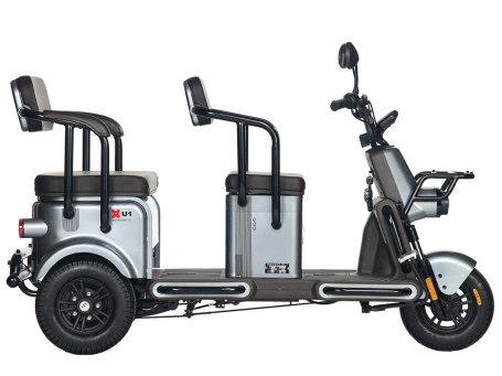 Трицикл электрический Wanshida U1-X (60V, 800W, коричневый) (0000307-3093)