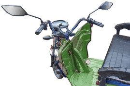 Трицикл электрический Rutrike Вояж К 1300 (темно-синий)
