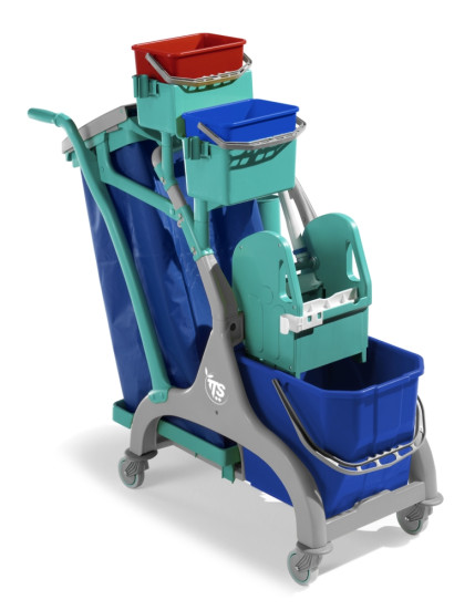 Тележка TTS NICK STAR 30 (15л, 2х4л, отжим Tec, держатель мешка) (00006725)