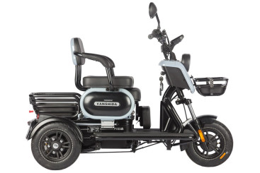 Трицикл электрический Wanshida UN MOTO 60V 650Вт (черный)