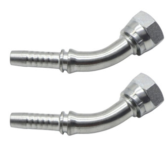 Фитинг высокого давления BSP (DN08, 1/2г, 45гр, оцинк) Robin