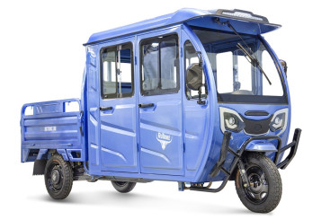 Трицикл электрический Rutrike Рейс 1300 60V1200W (темно-синий)