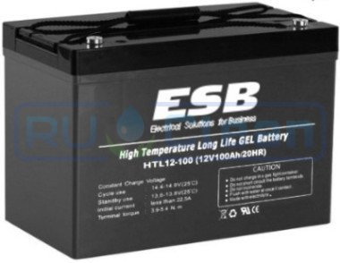 Тяговый аккумулятор ESB HTL12-180 (180Ач, 12В, Gel)