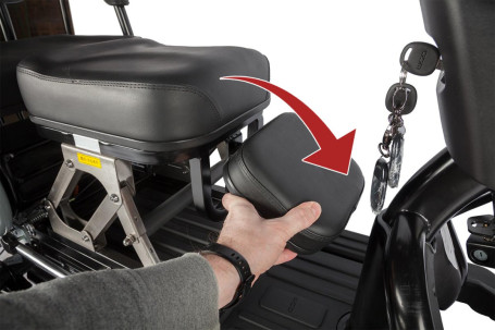 Трицикл электрический Wanshida UN MOTO 60V 650Вт (черно-красный)