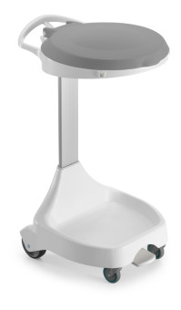 Держатель мешка TTS Smile E-20 (педаль, колеса, серая крышка)