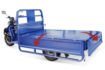 Трицикл электрический Rutrike Эксперт ПРО 2000 (серый)