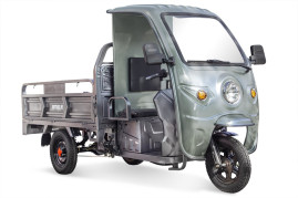Трицикл электрический Rutrike D4 КАБИНА 1800 (60V, 1200W, зеленый)